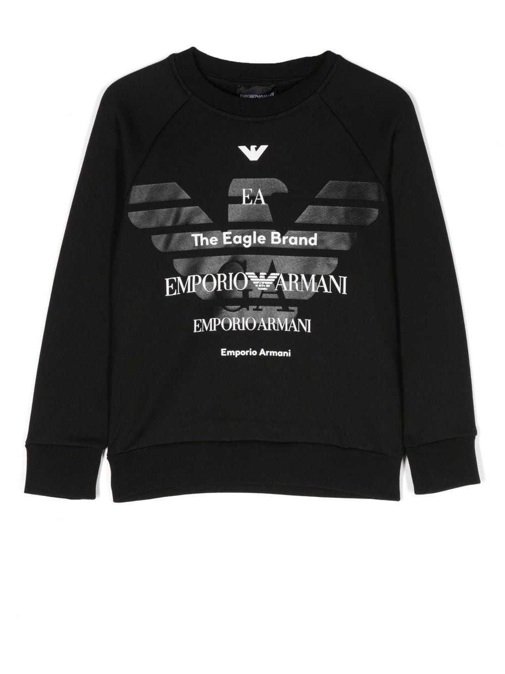 Emporio Armani Logo-print Sweatshirt In Schwarz