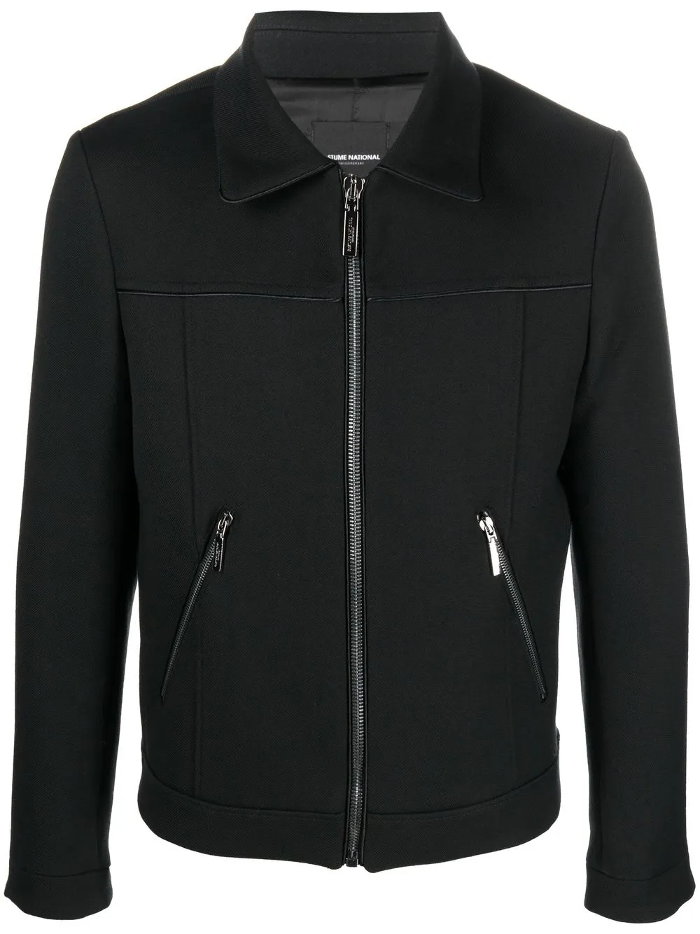 costume national contemporary chamarra con cierre - Negro