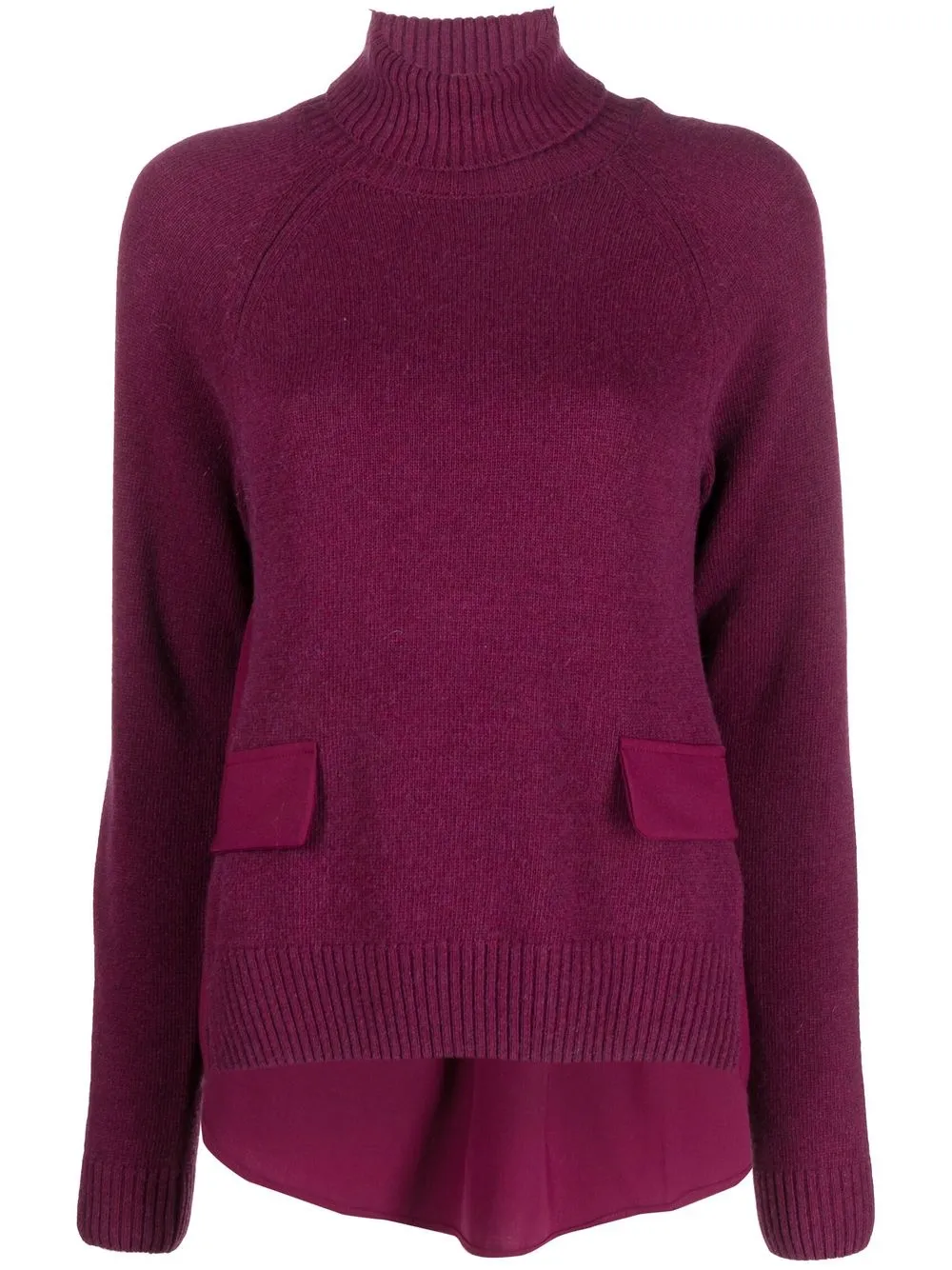 

Semicouture Bette panelled knitted top - Pink