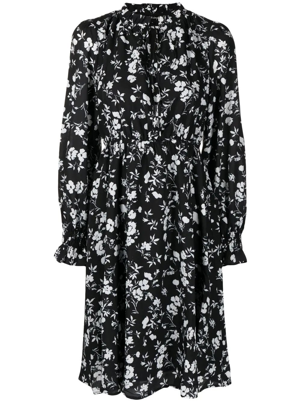 

tout a coup floral-print midi dress - Black