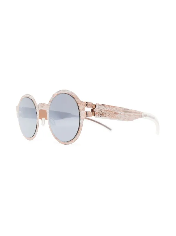 Mykita ラウンドフレーム サングラス | ブラウン | FARFETCH JP