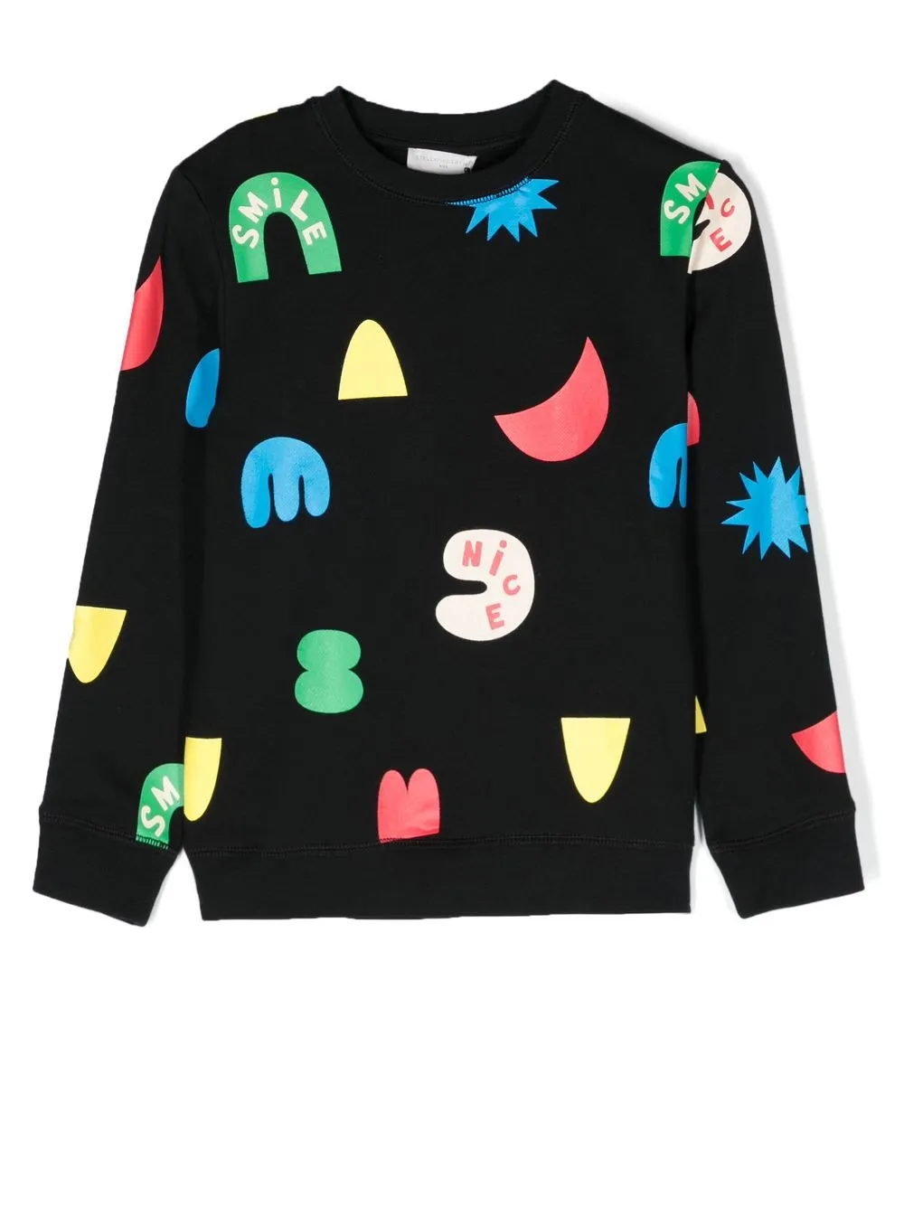 

Stella McCartney Kids sudadera con estampado gráfico - Negro