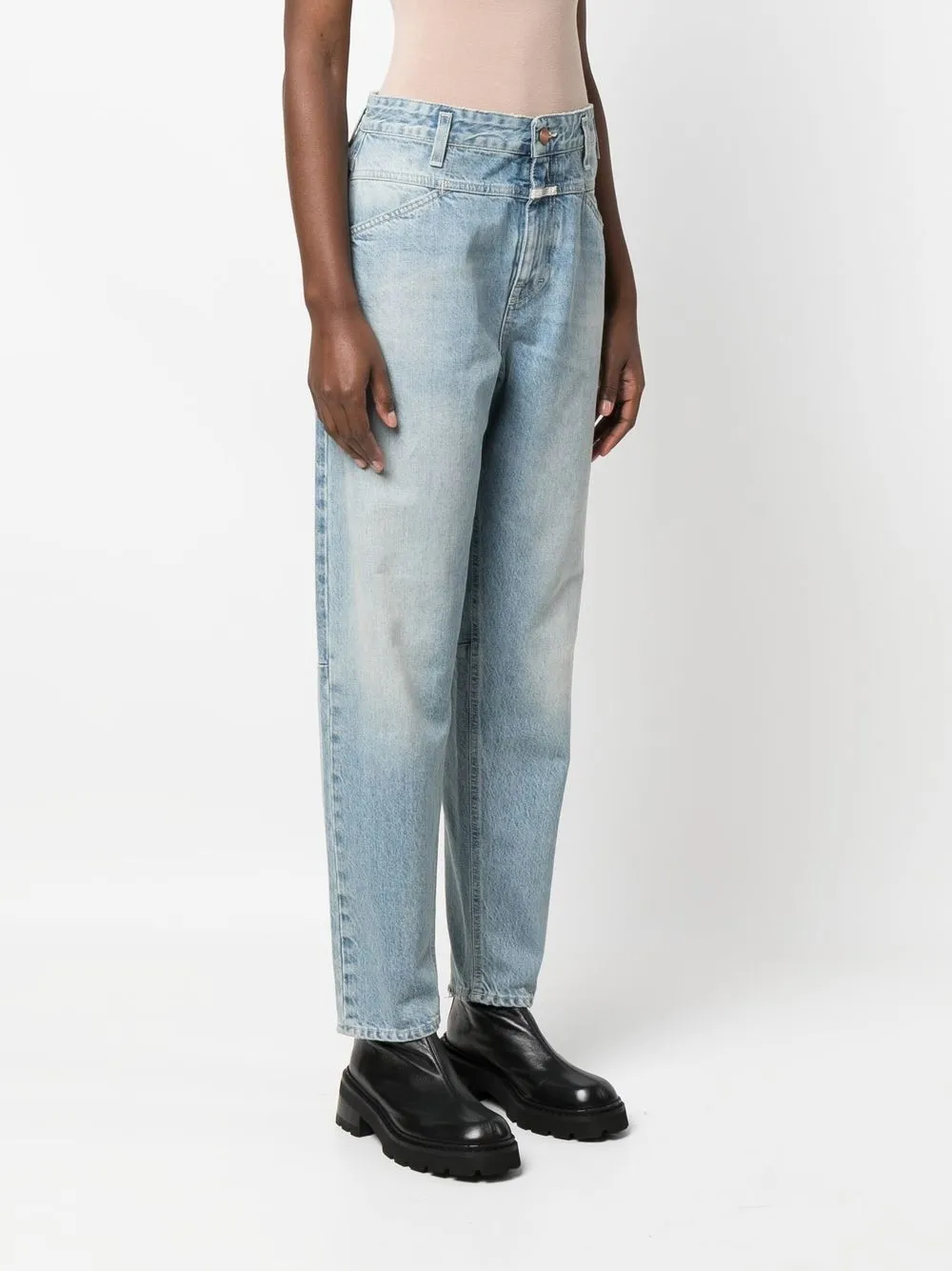Closed High Waist Tapered Jeans Farfetch