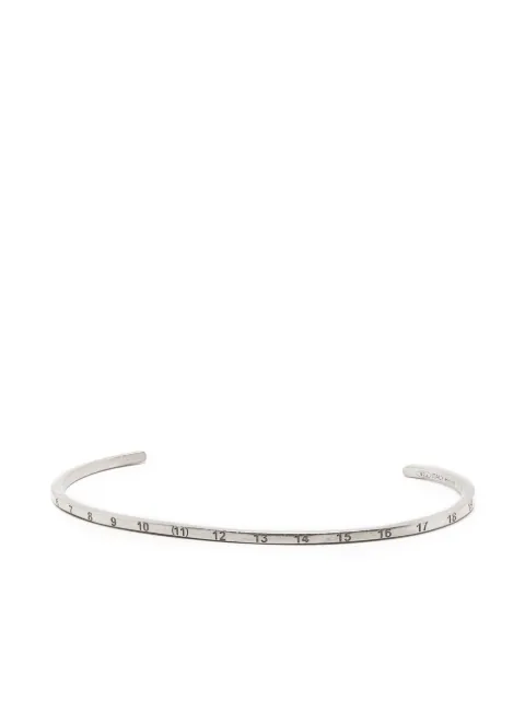 Maison Margiela Numerical engraved cuff bracelet