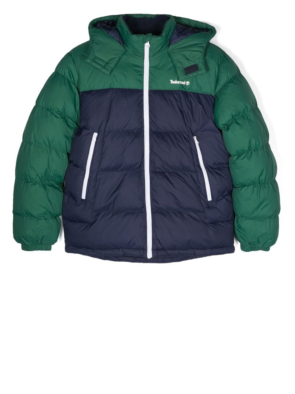 

Timberland Kids TEEN two-tone puffer jacket - Blue