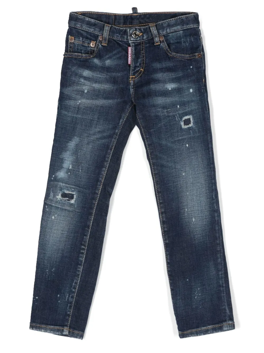 

Dsquared2 Kids distressed slim-fit jeans - Blue