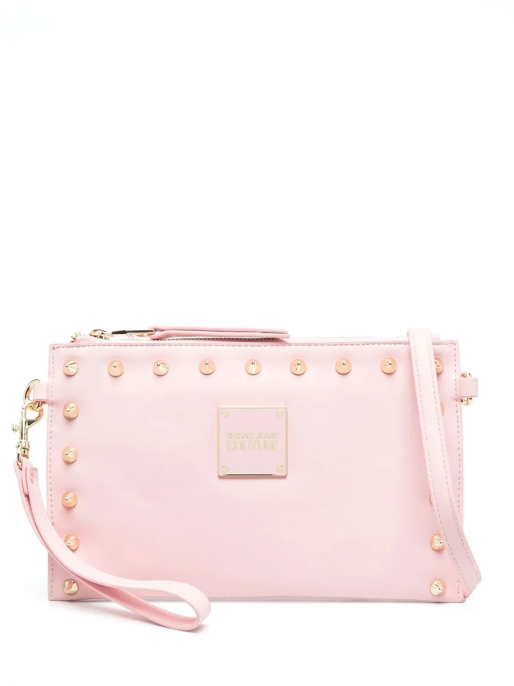 

Versace Jeans Couture bolsa crossbody con placa del logo - Rosado