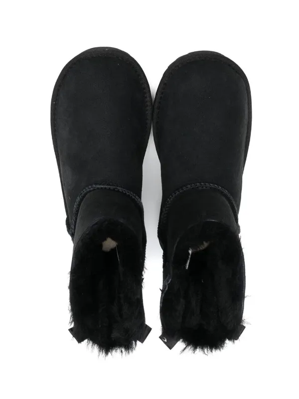 UGG Kids Bailey bow-detail Ankle Boots | Black | FARFETCH CA