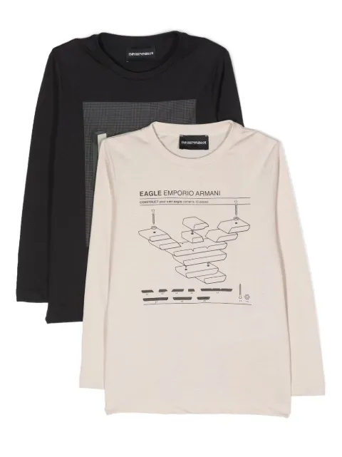 Emporio Armani Kids ロゴ Tシャツ セット - Farfetch