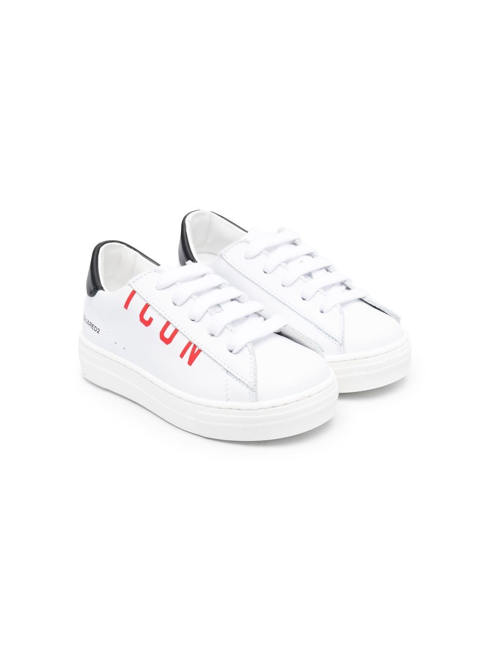 

Dsquared2 Kids tenis bajos con logo estampado - Blanco