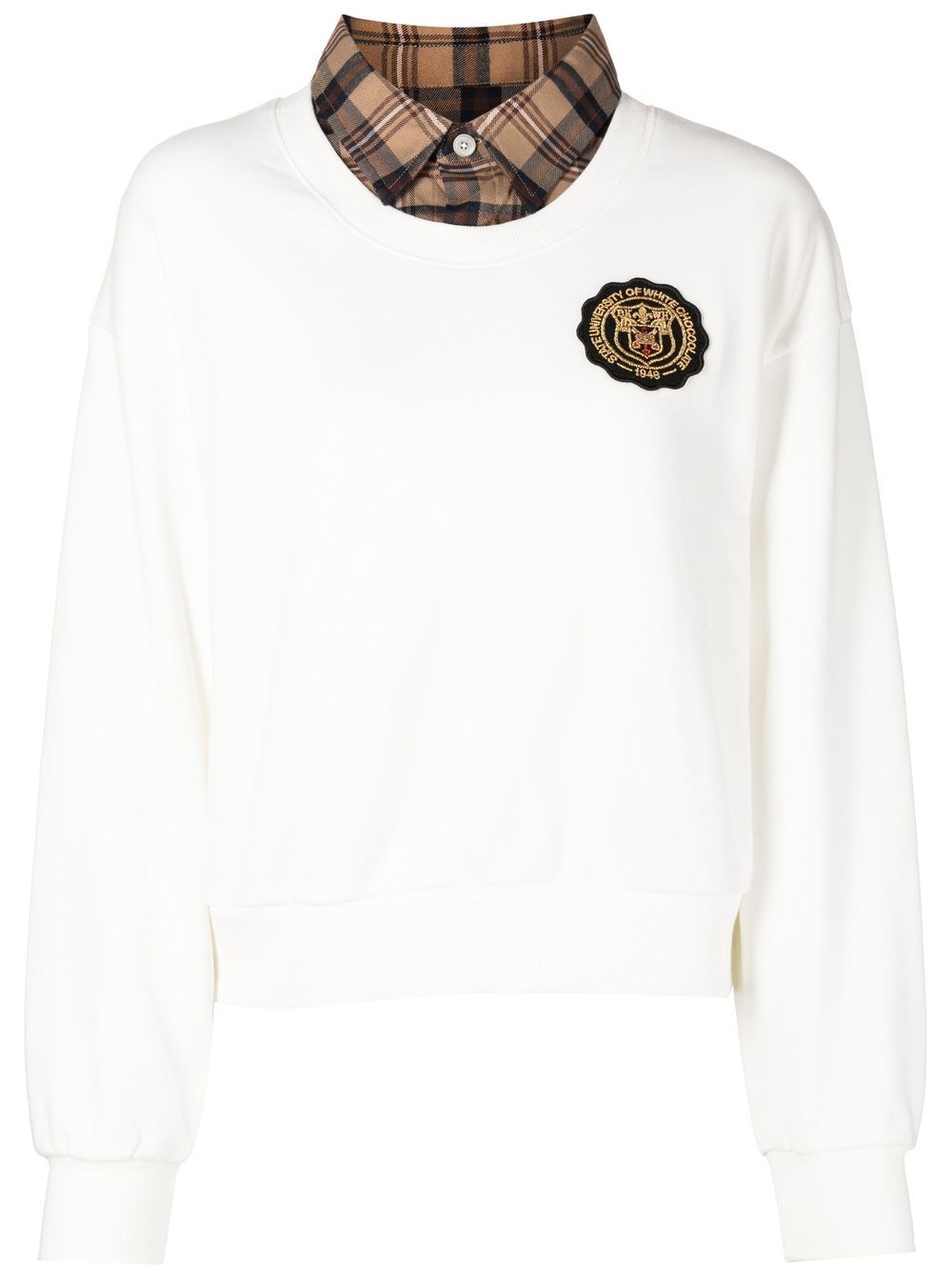 

CHOCOOLATE sudadera con parche del logo - Blanco