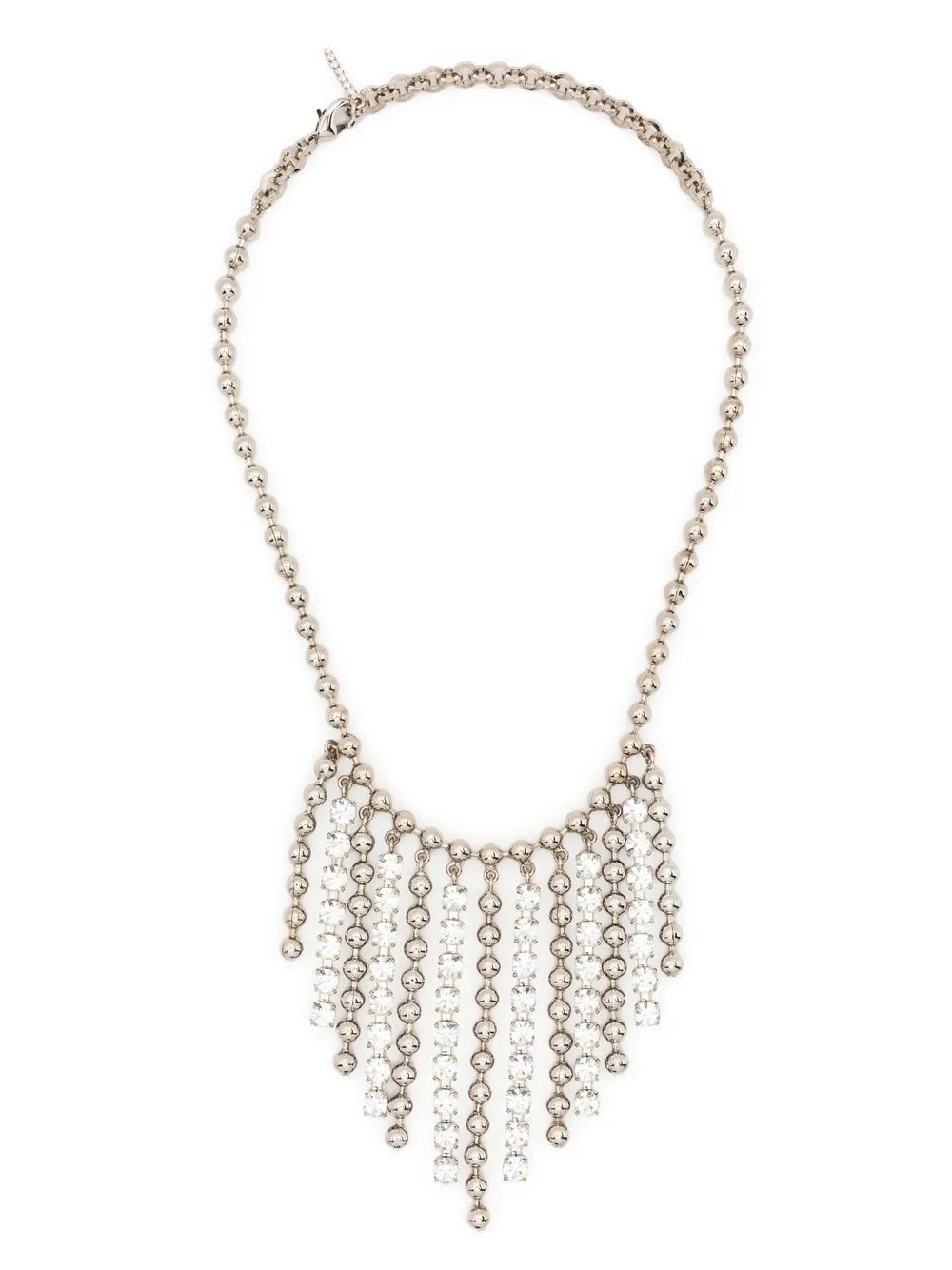 

Alessandra Rich collar con detalle de cristal - Plateado