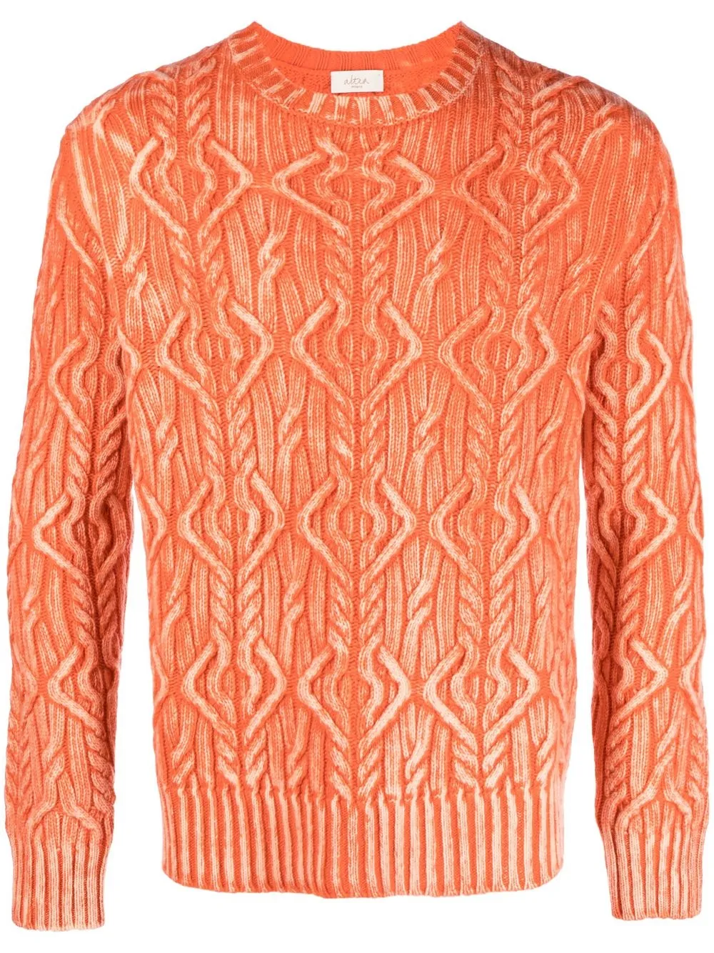 

Altea faded cable-knit jumper - Orange