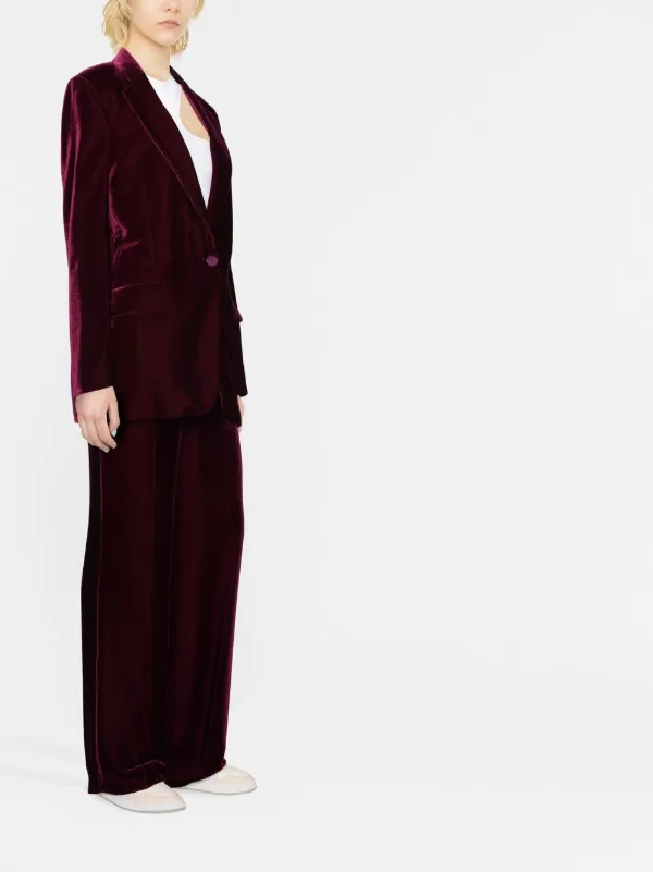 Zara purple hotsell velvet suit