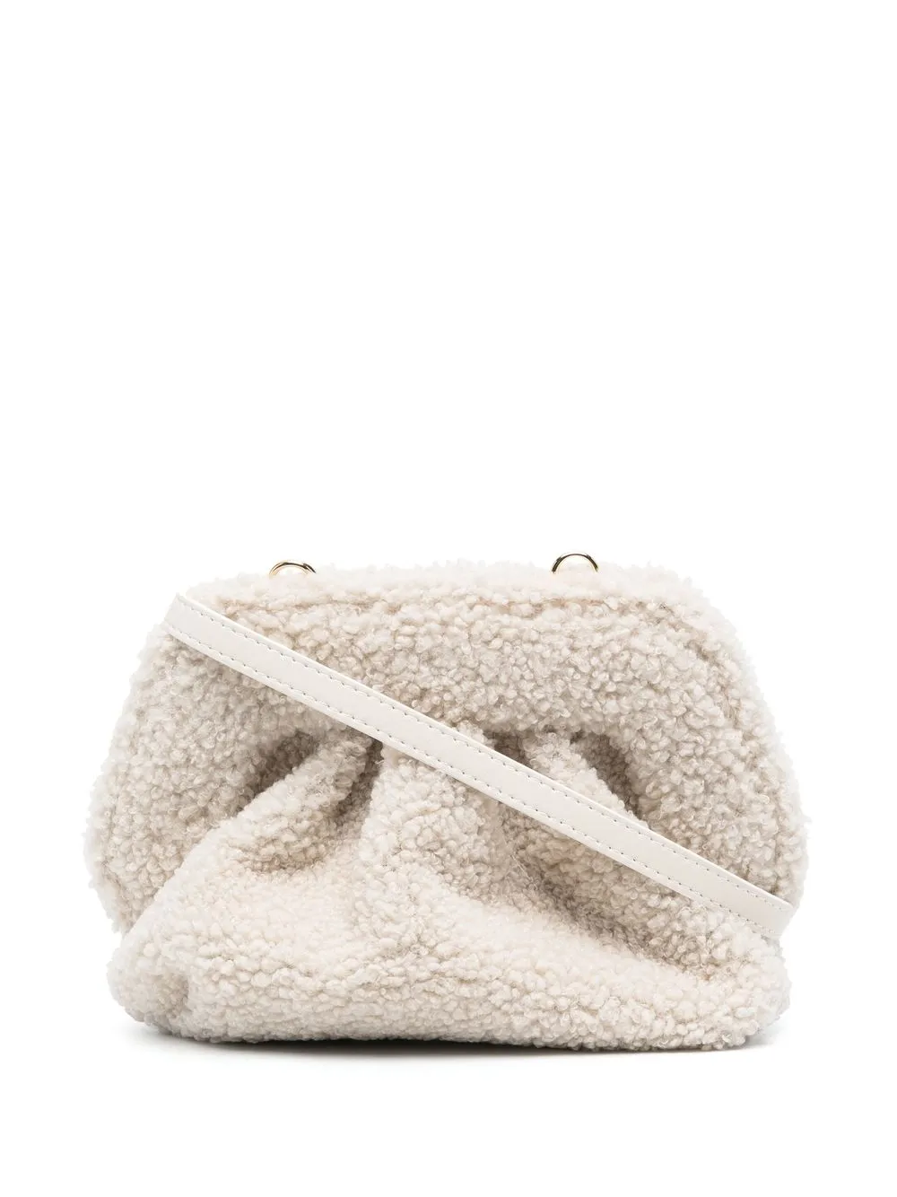 

Themoirè Gea textured clutch bag - White