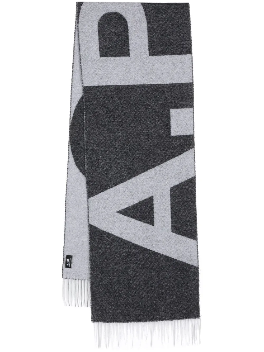 Affordable A.P.C. fringed knit scarf Women