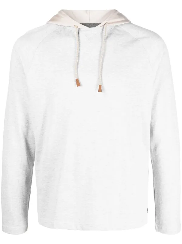 Eleventy contrast-panel long-sleeve 