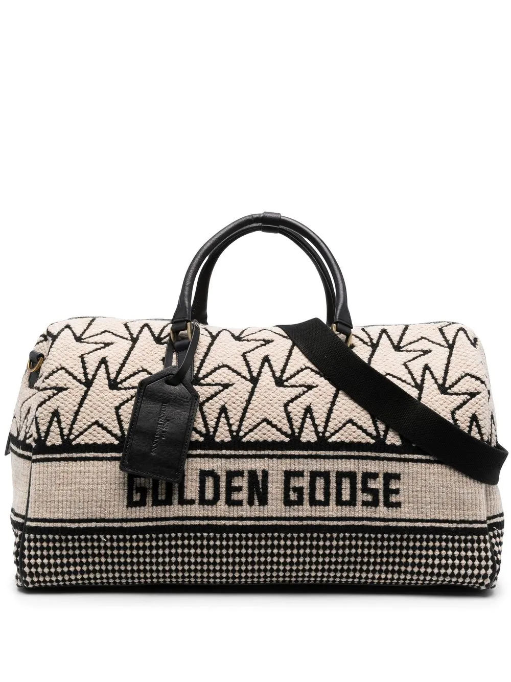 

Golden Goose tote con logo en jacquard - Blanco