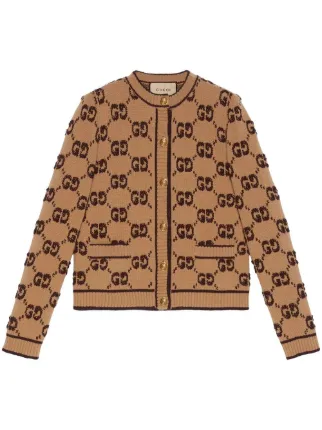 Jacquard on sale cardigan gucci