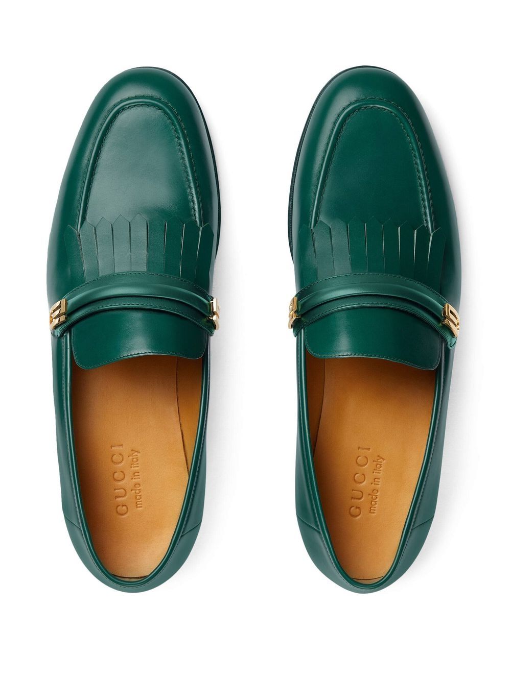 Gucci Mirrored G Fringed Loafers - Farfetch