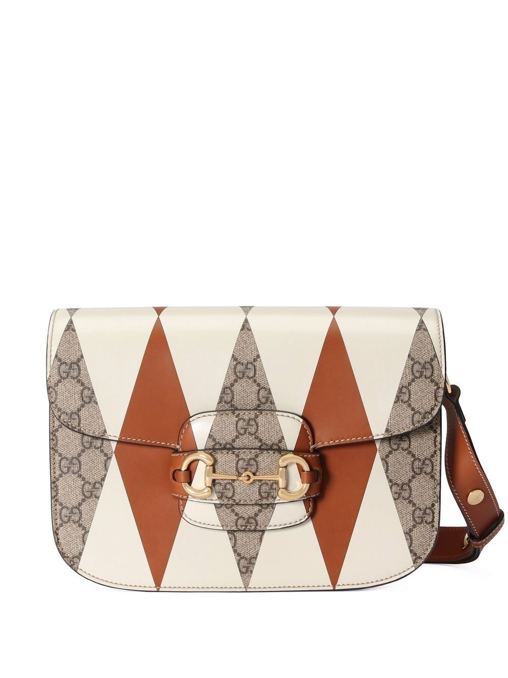 Gucci Small Horsebit 1955 Shoulder Bag In White