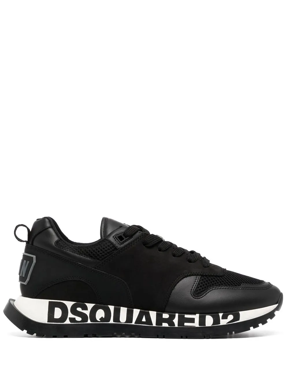 

Dsquared2 tenis con agujetas y logo estampado - Negro