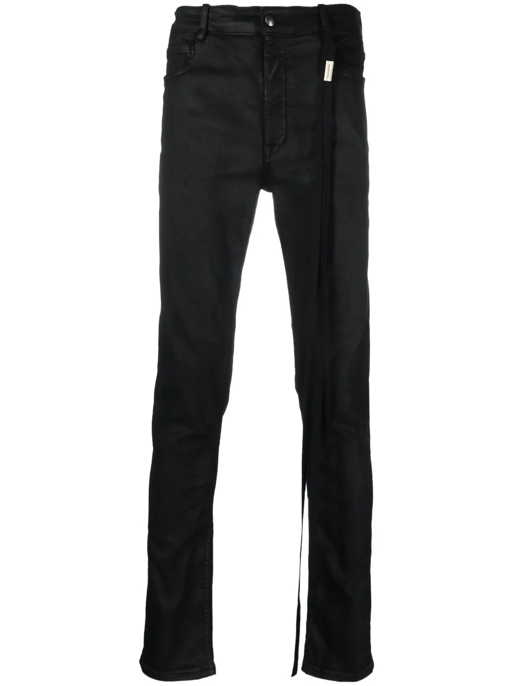 

Ann Demeulemeester skinny jeans con tiro medio - Negro