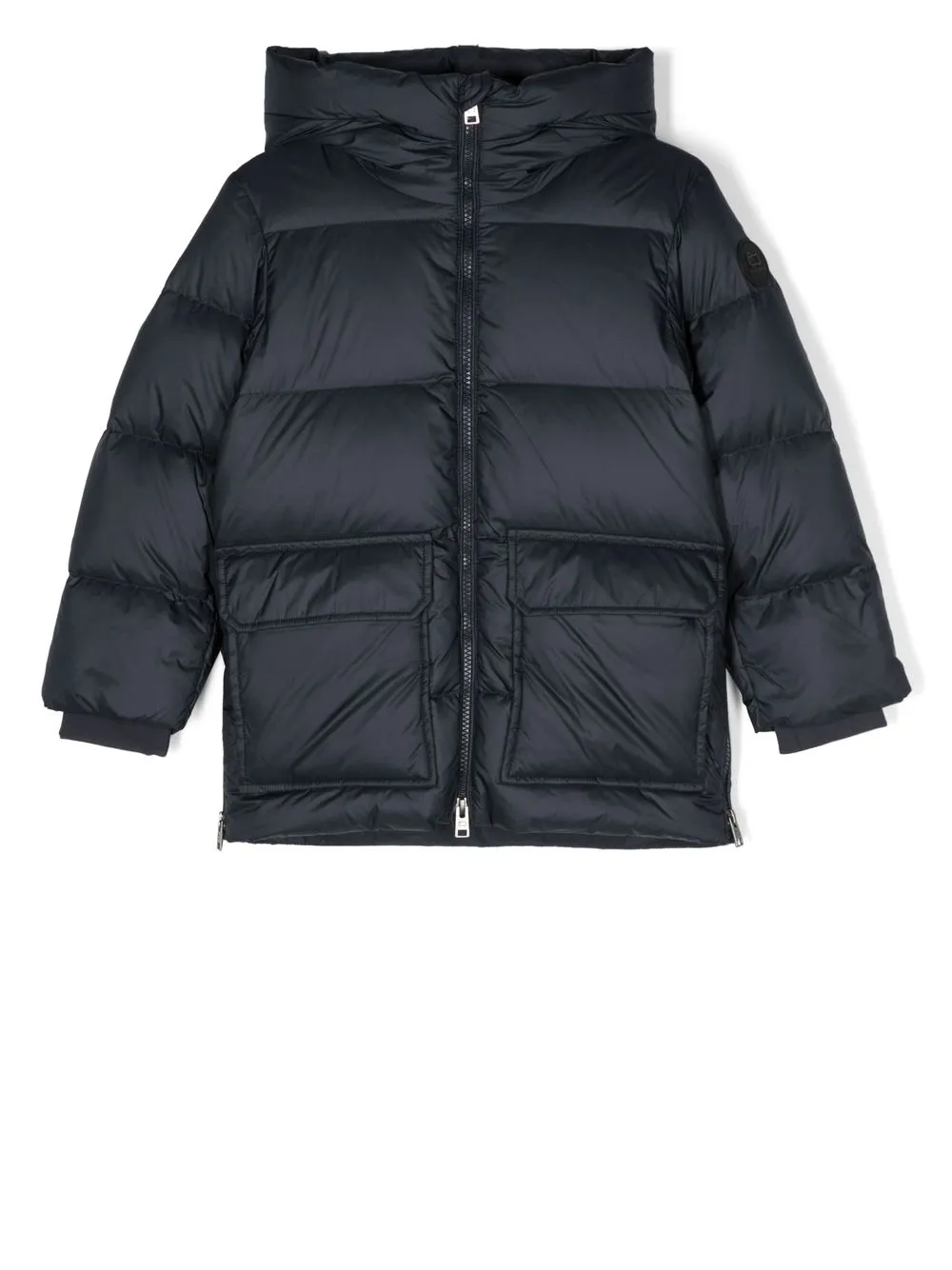 

Woolrich Kids chamarra capitonada larga - Azul