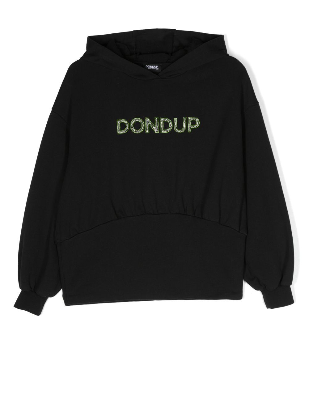 

DONDUP KIDS embellished-logo detail hoodie - Black