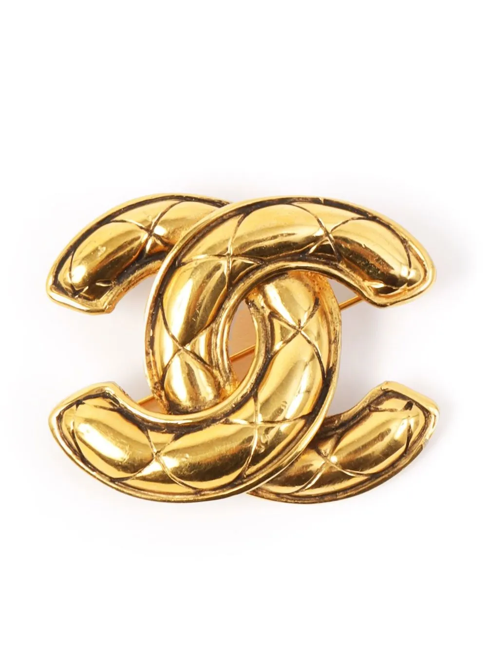 

Chanel Pre-Owned broche del logo CC - Dorado