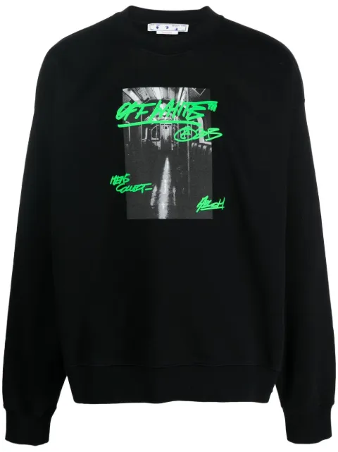 Off-White graphic-print cotton sweatshirt 