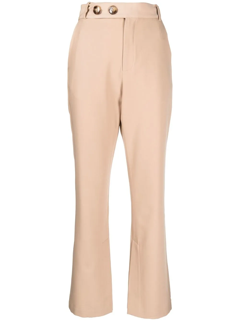 

tout a coup flared-leg cut trousers - Brown