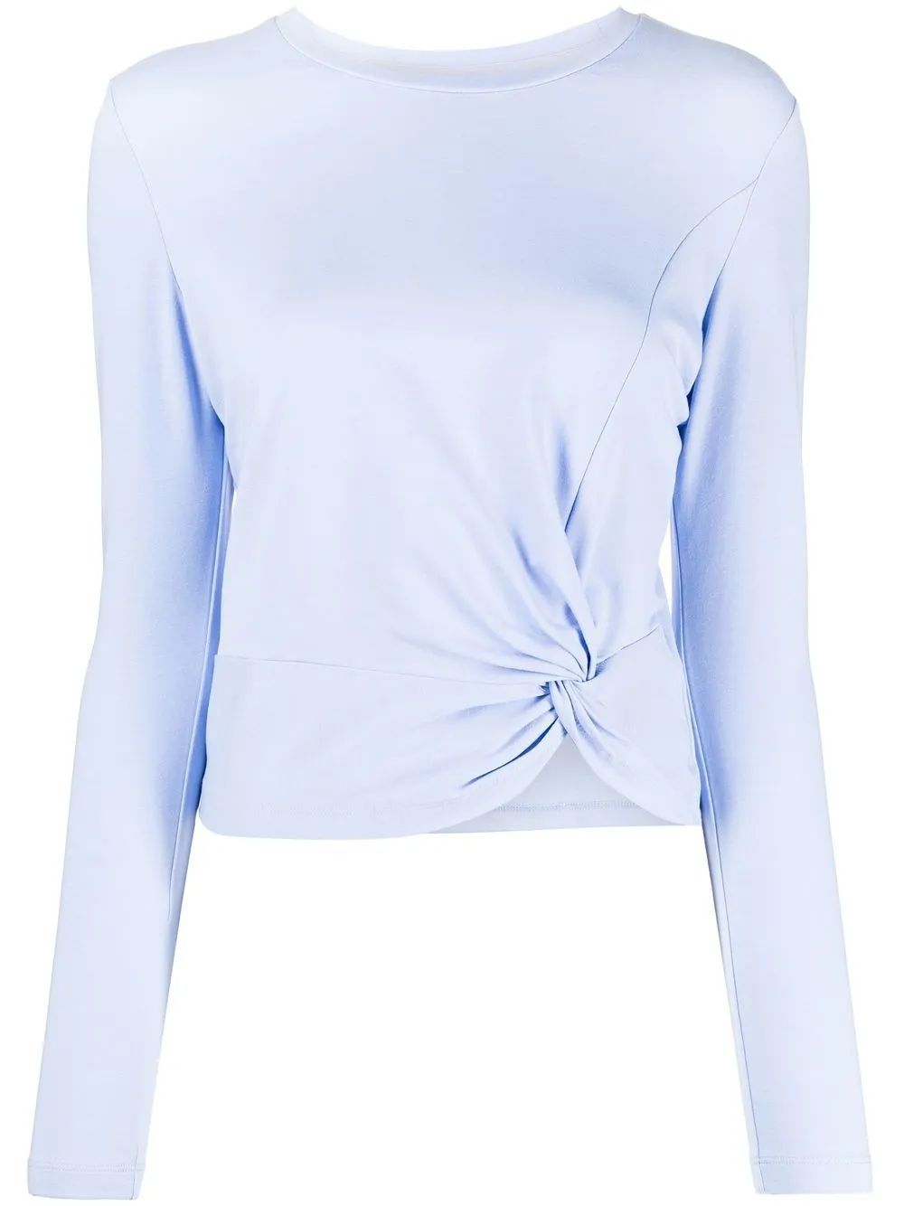 

tout a coup twist-detail long-sleeve top - Blue