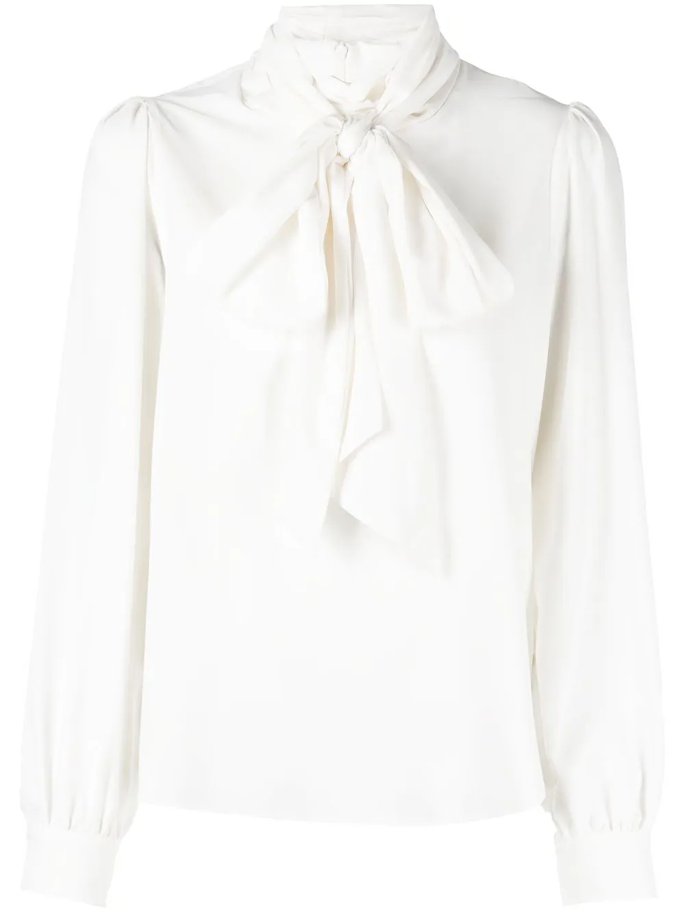 

tout a coup blusa con moño en el cuello - Blanco