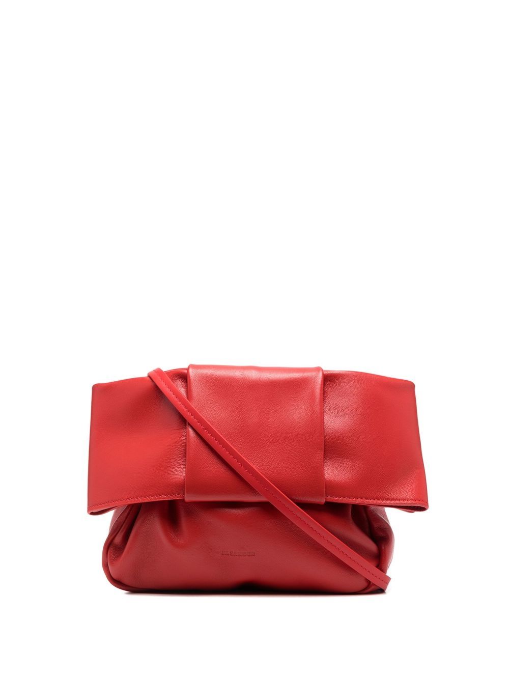 

Jil Sander bolsa de hombro con logo en relieve - Rojo