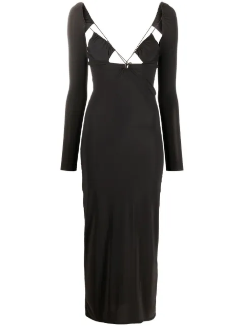 Amazuìn Maxikleid mit Cut-Outs