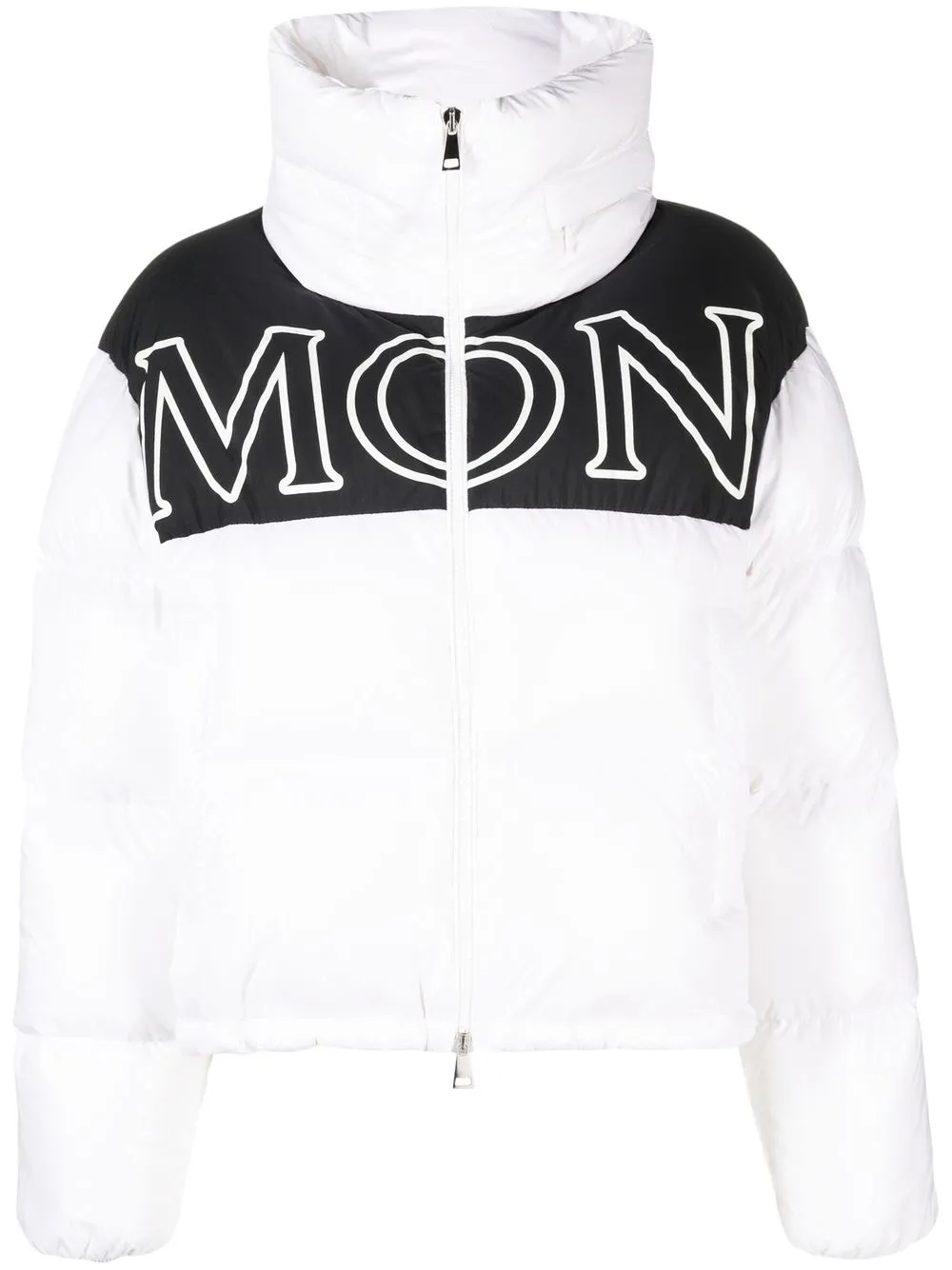 

Moncler Gers two-tone puffer jacket - White
