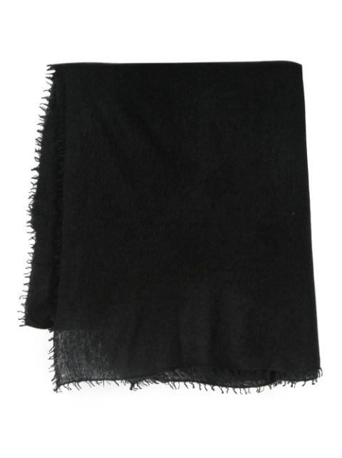 Warm-Me frayed-edge knit scarf