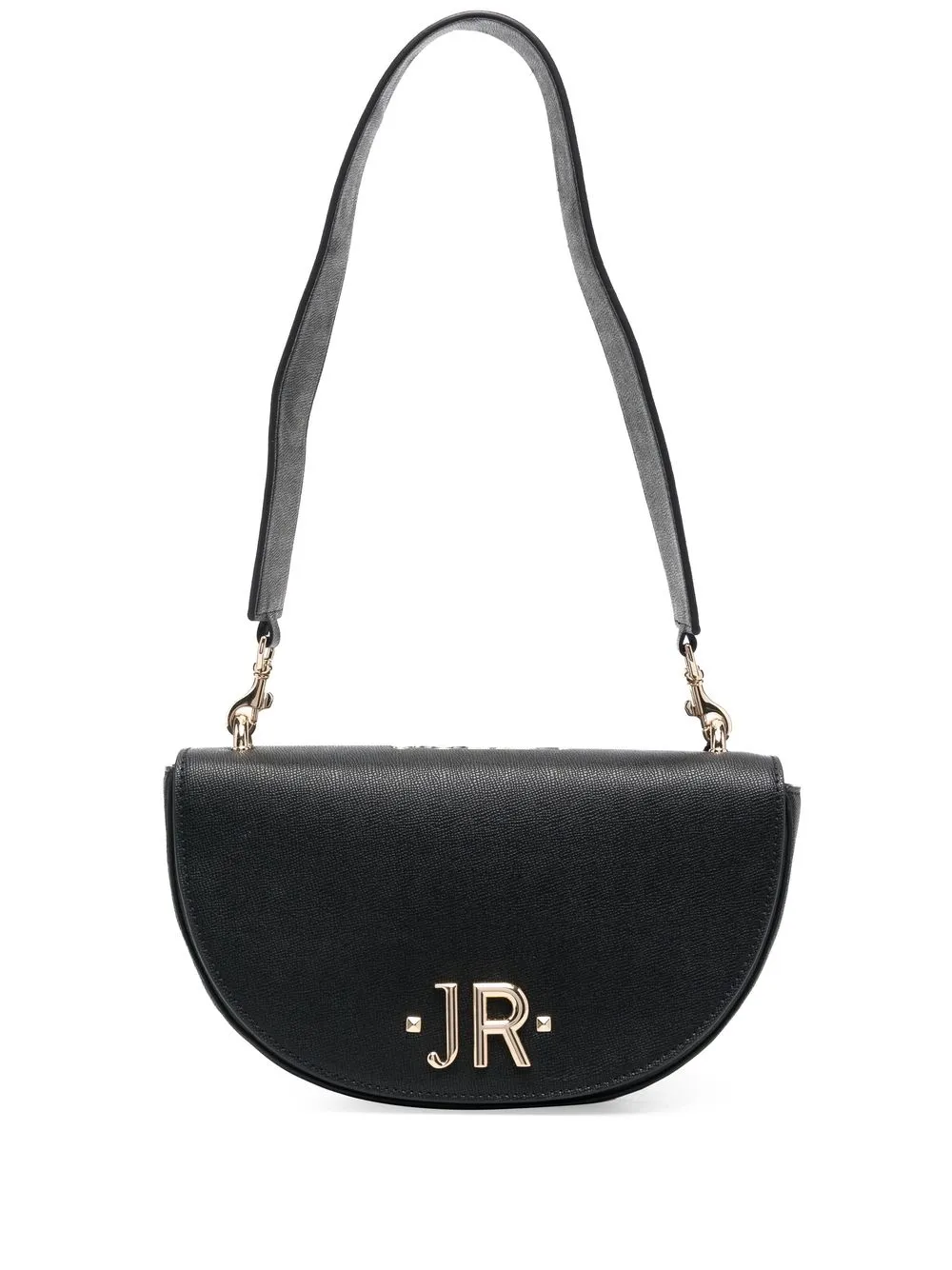 

John Richmond bolsa de hombro con placa del logo - Negro