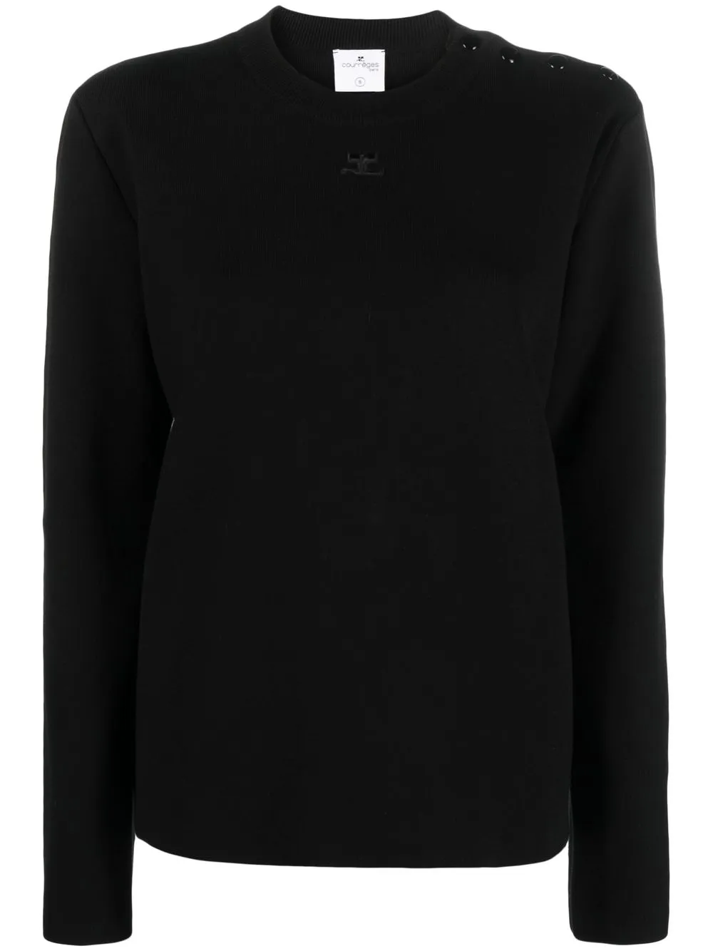 

Courrèges crew-neck jumper - Black