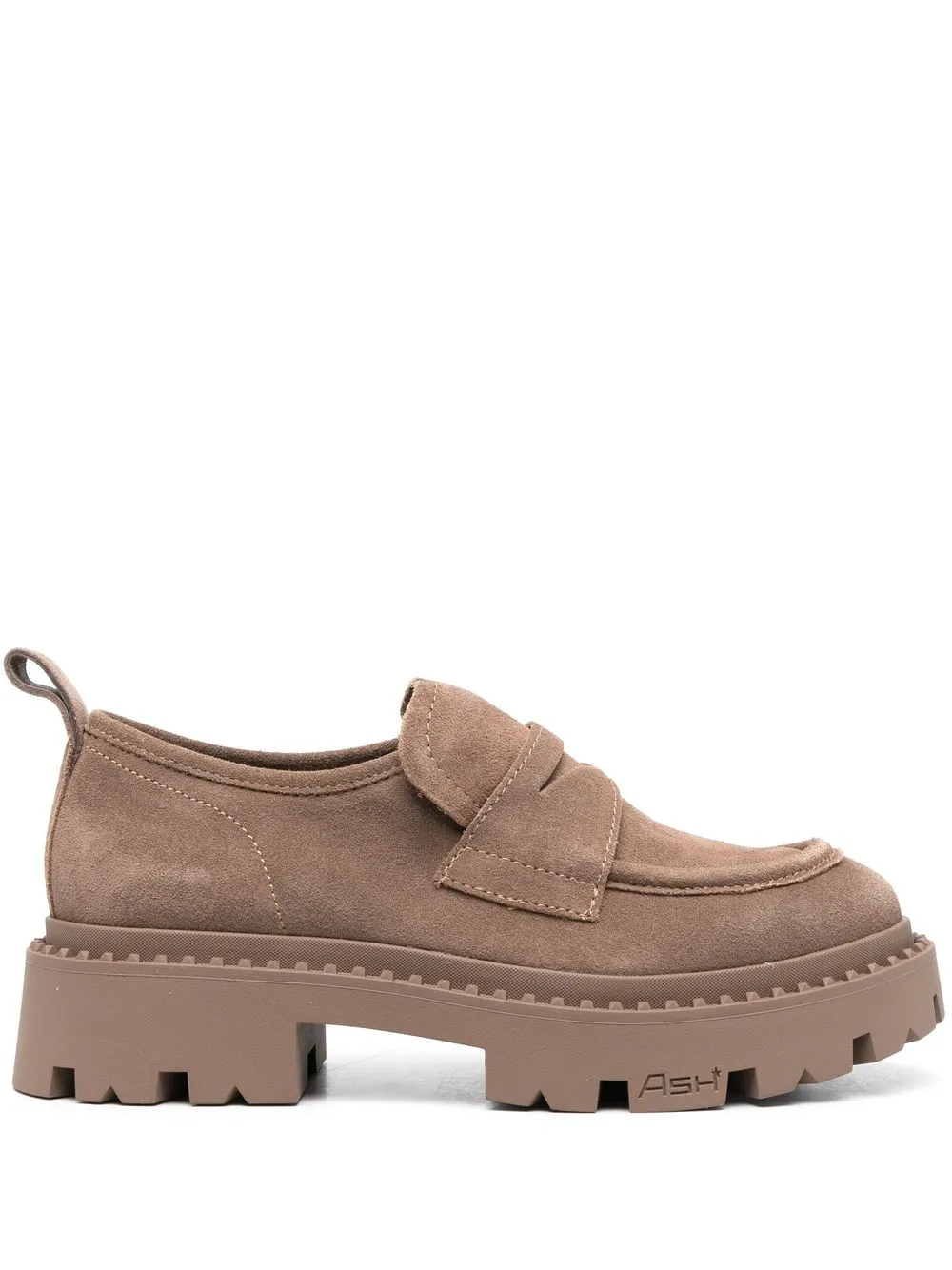 

Ash Genial chunky suede loafers - Brown