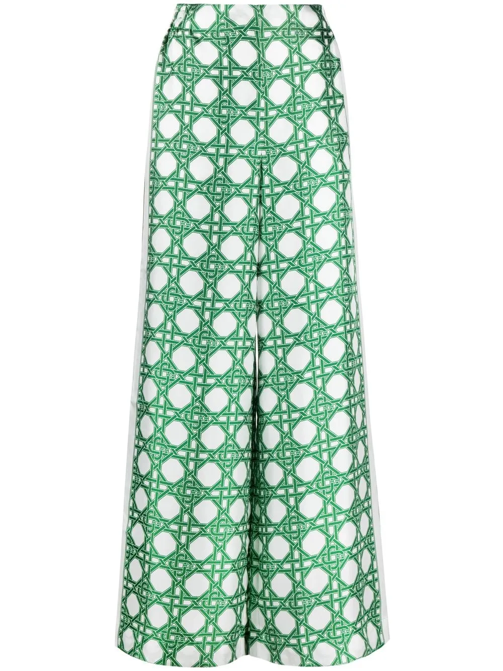 

Casablanca pantalones palazzo con monograma Ping Pong - Verde