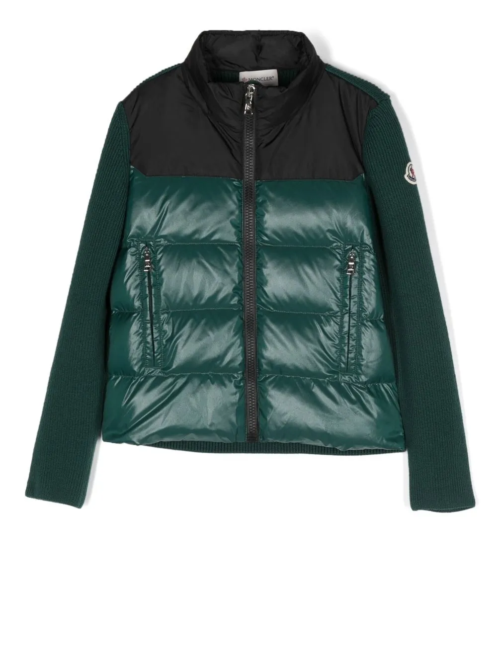 

Moncler Enfant chamarra capitonada de canalé - Verde