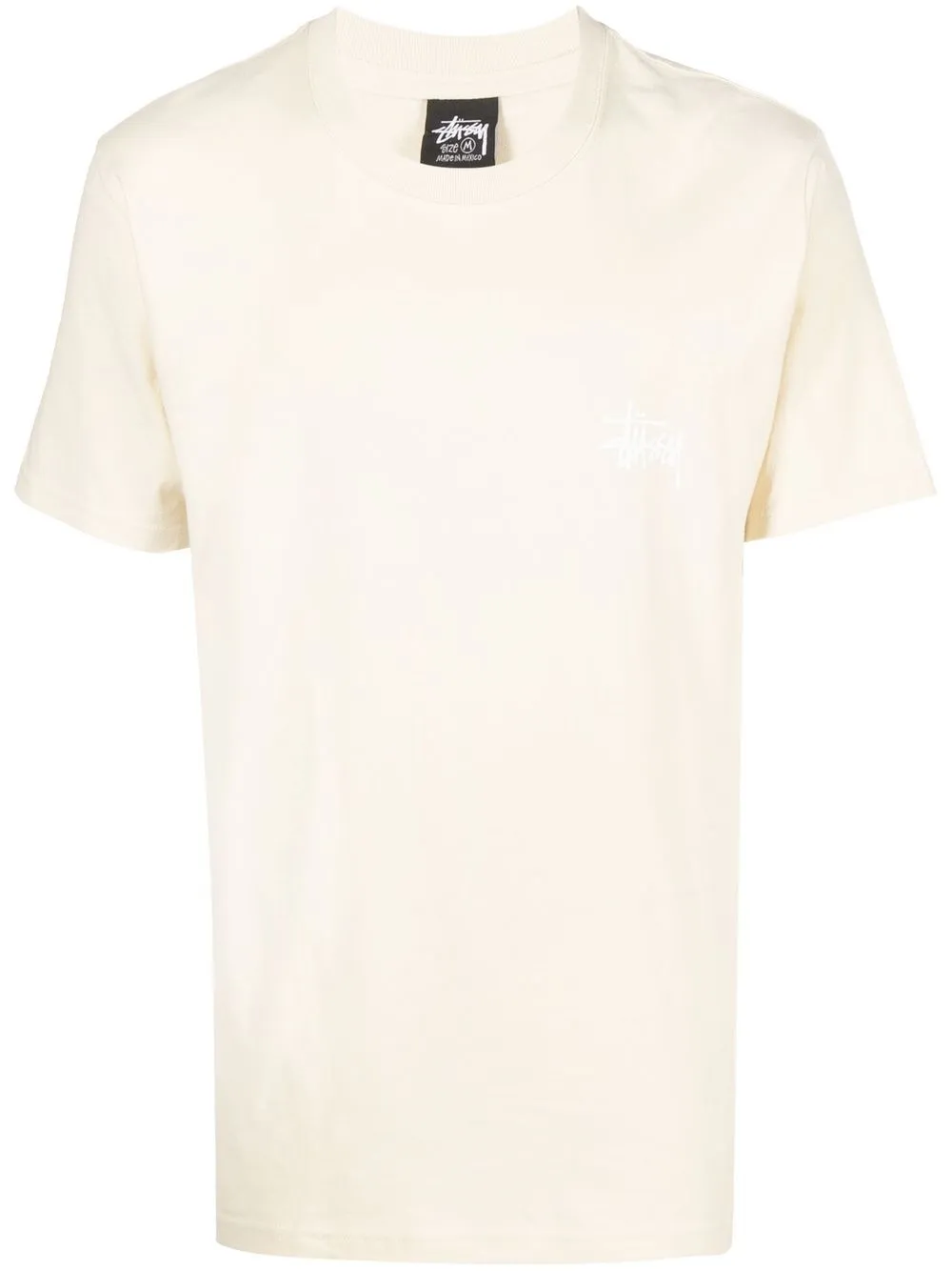 

Stüssy playera con cuello redondo y logo - Neutro