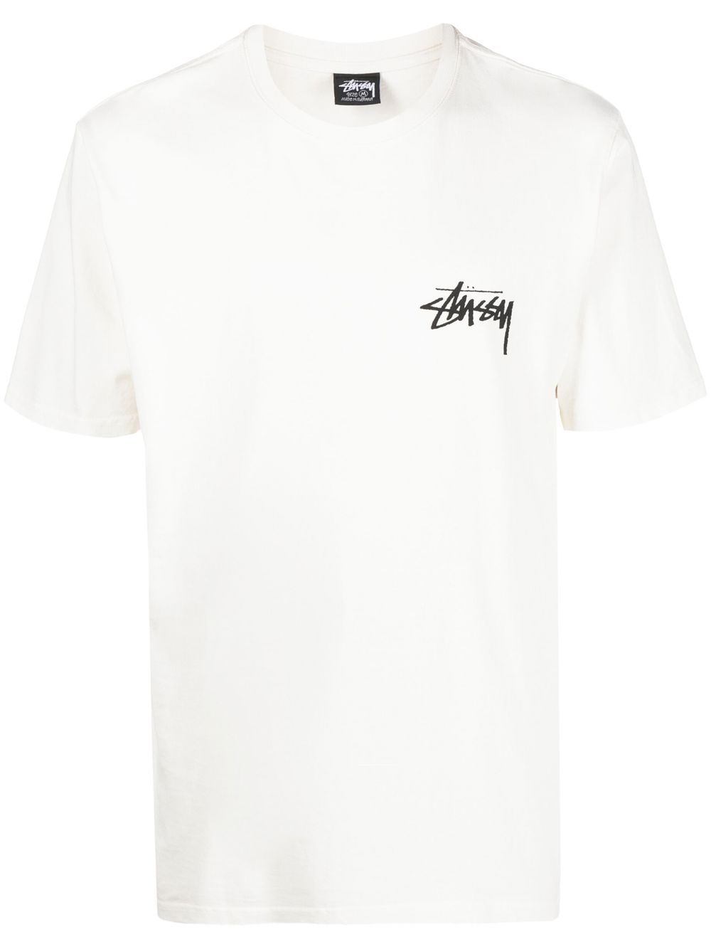 

Stüssy playera manga corta con logo estampado - Blanco