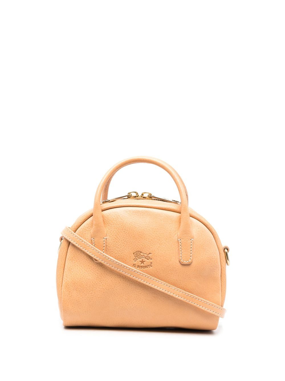 

Il Bisonte logo-embossed crossbody bag - Neutrals