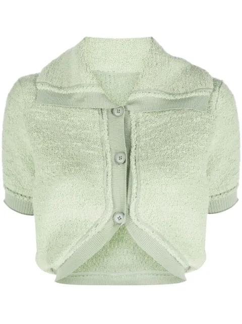 Jacquemus haut crop en maille