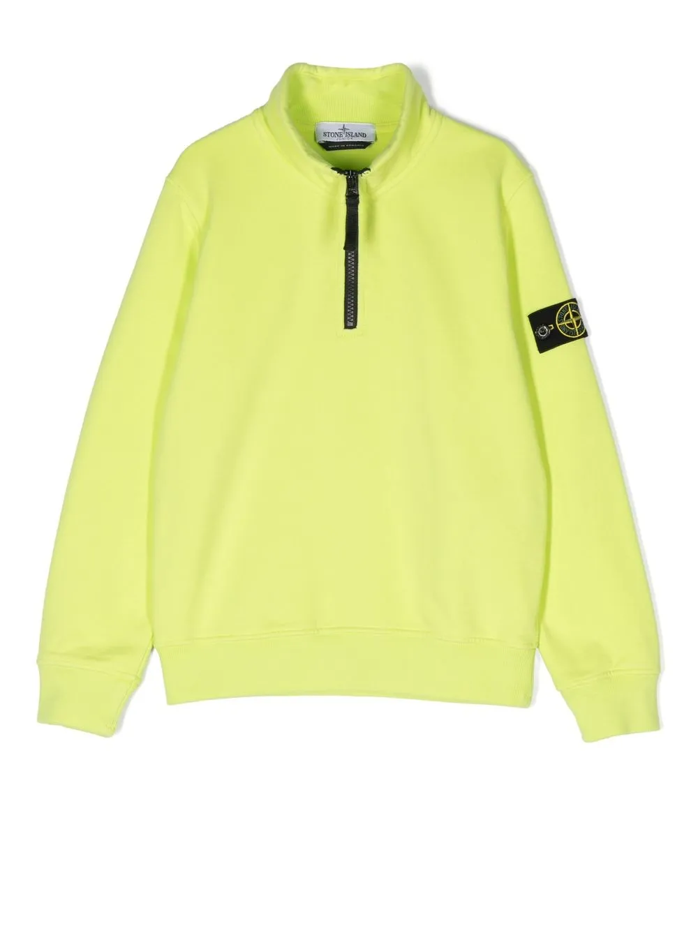 

Stone Island Junior logo-patch zipped jumper - Green