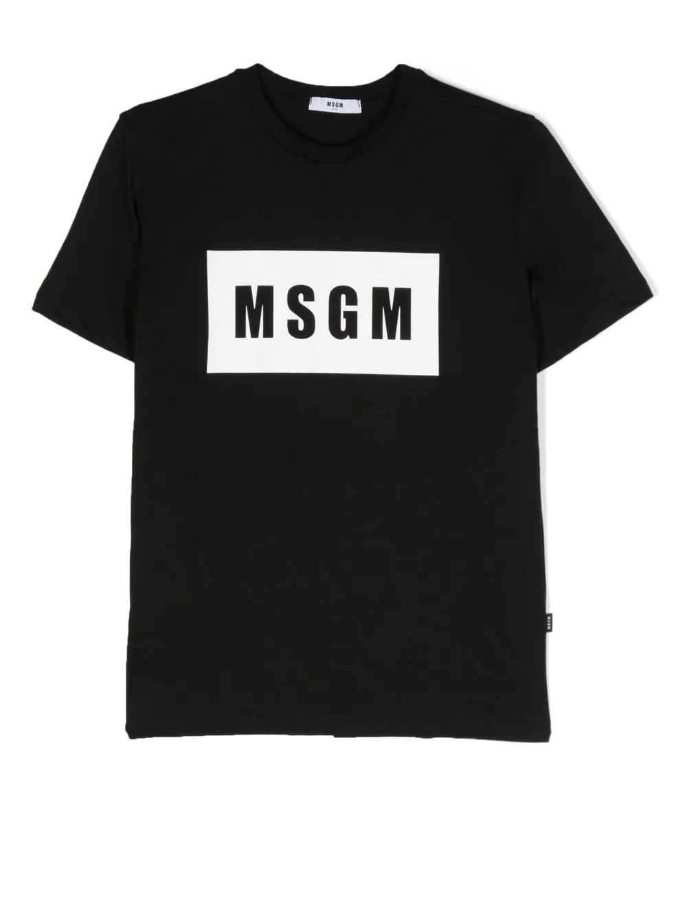 

MSGM Kids playera con logo estampado - Negro