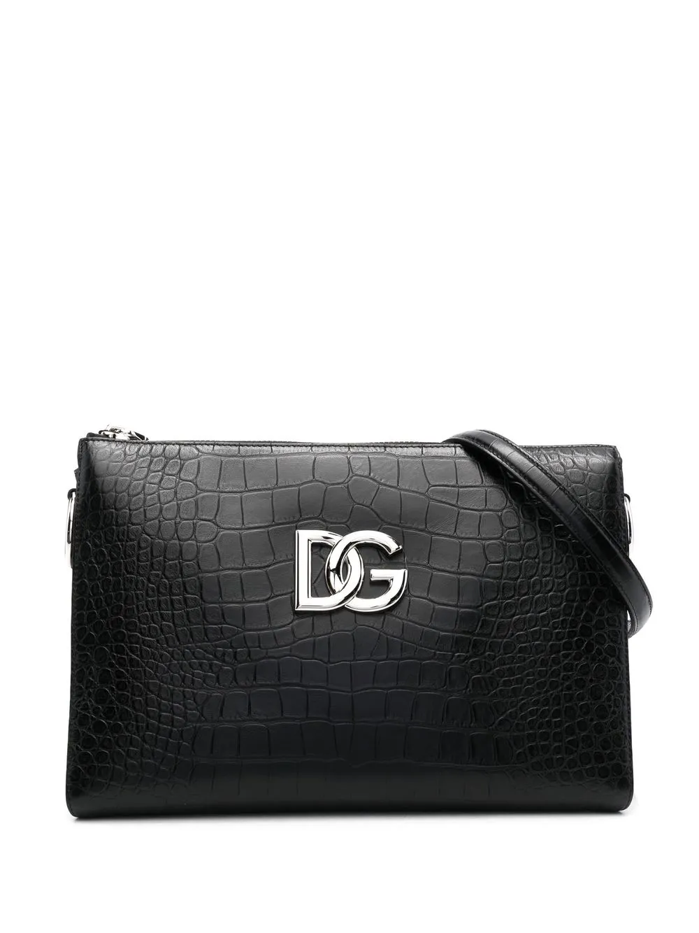 

Dolce & Gabbana bolsa crossbody con letras del logo - Negro